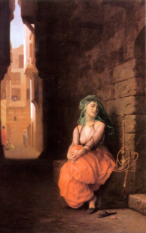 Jean Leon Gerome Arab Girl with Waterpipe